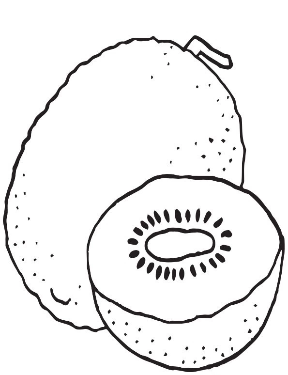 Kolorowanka duże kiwi